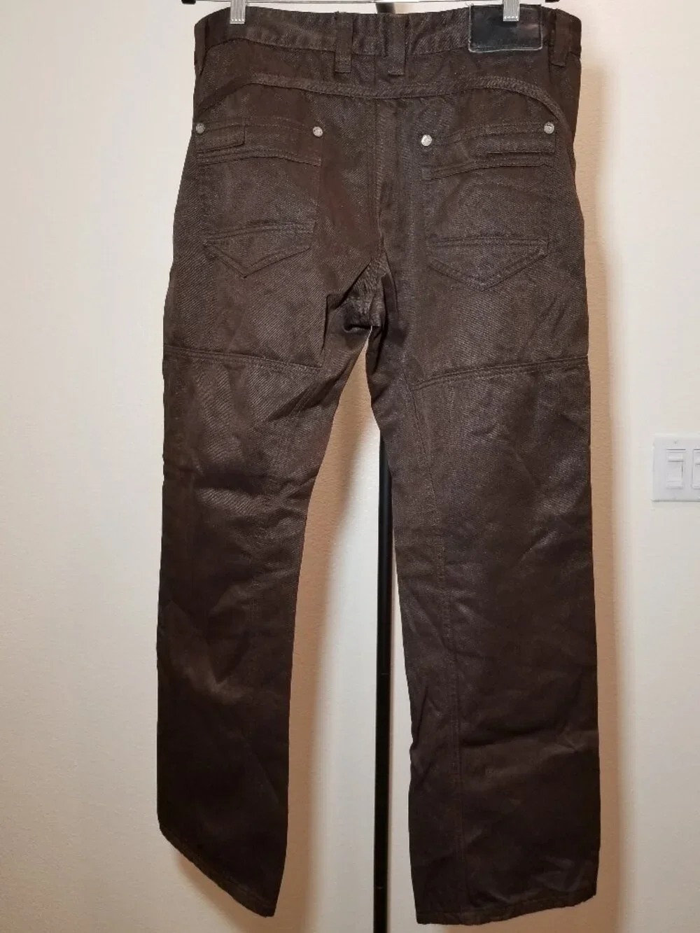 Victorious Premium Collection Mens 38x32 Brown Baggy Pant Retro Y2K Street Skate